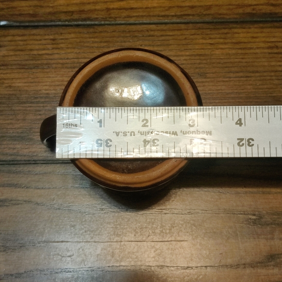 Brown/Burgundy Ceramic Creamer and Sugar Set - Picture 8 of 8